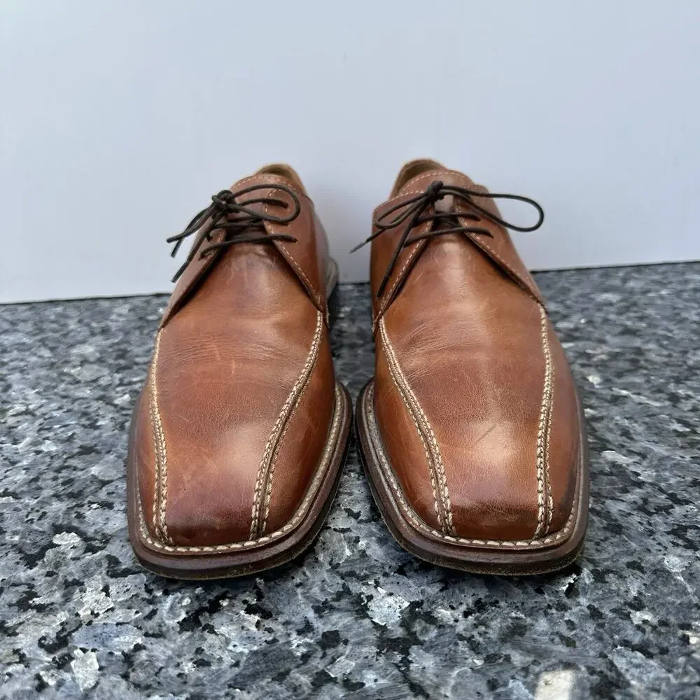 Gino Rossi Men's Oxford Leather Dress Shoes Men’s Size 8.5